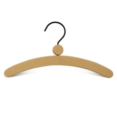 China Vintage Personalized Natural Wooden Hangers For Kids Clothes Display for sale