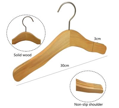 China CLASSIC Anti Slip Mark Kids Wooden Hangers For Cloths for sale