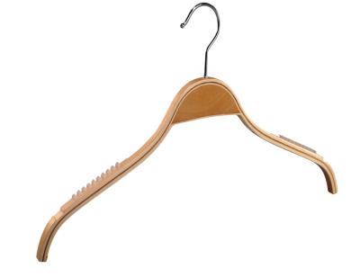 China DISPLAY plywood laminated wooden top clothes hanger for sale