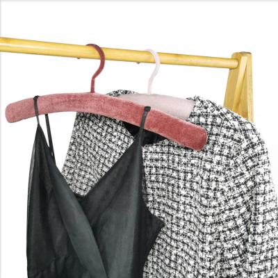 China Luxury Apparel Anti Slip Satin Padded Hangers For Wedding Dress for sale