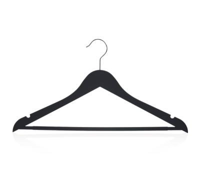 China Casual Custom Slim Lowest Plastic Non Slip Plastic Coat Hangers Hangers for sale