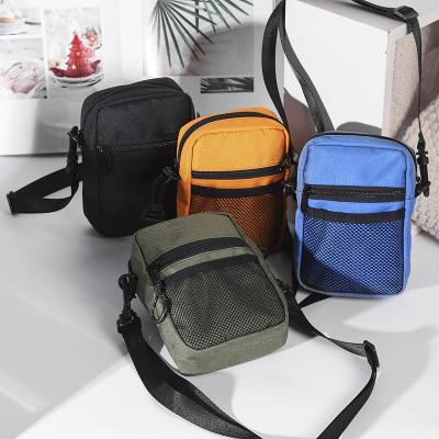 China 2022 Waterproof Mini Nylon Single Shoulder Bag Small Square Black Cross - Body Messenger Sport Shoulder Bag for sale