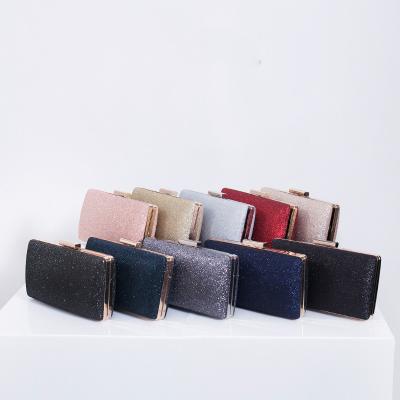 China Factory Wholesale Shiny Bling Bling Clutch Bag Evening Dinner Handbags High Quality Wedding Purses For Ladies for sale