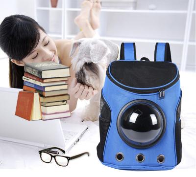 China Space Viable Outdoor Breathable Transparent Pet Carrier Capsule Bag Portable Pet Backpack for sale