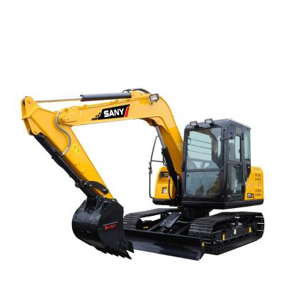 China Building material stores low price 90%New used SY75C mini excavator pro small digger mini digger for sale for sale