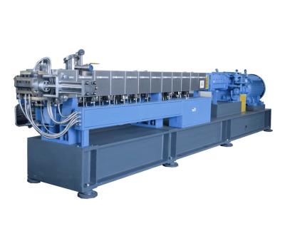 China Lowest Granules Rate Twin Screw Extruder Maker Twin Screw Granulation Polymer Extrusion Machine for sale