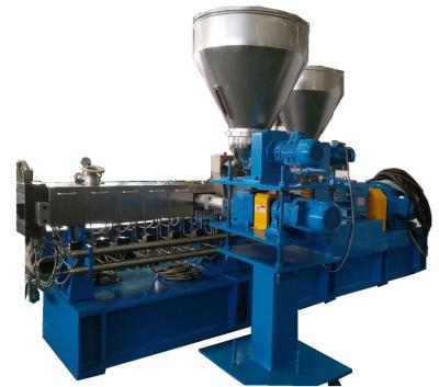 China High Quality Plastic Twin Pelletizing Screw Extruder Machine Water Strand Feed Pelletizer Production Line for sale