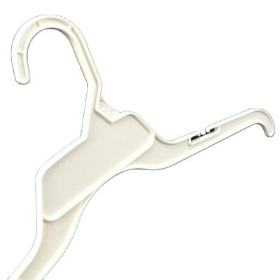 China White/Natural Color Hangers For Fabrics Hanger Rack Clothes Plastic Hangers With Color Size Mark 10inch for sale