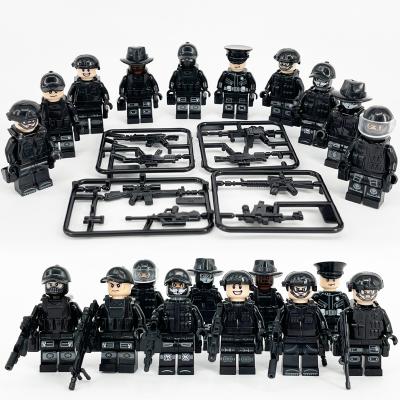 China DIY TOY Hot Sale Military WW2 Figure Germany Land Forces US Army Tank Commando Soldier With Weapons Guns Blow Series Building Block Kids Toy for sale