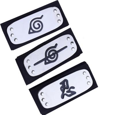 China Wholesale Anime Akatsuki Kakashi Promotion Christmas Gift Cosplay Props Hokage Konoha Kakashi Logo Headband Headgear for sale