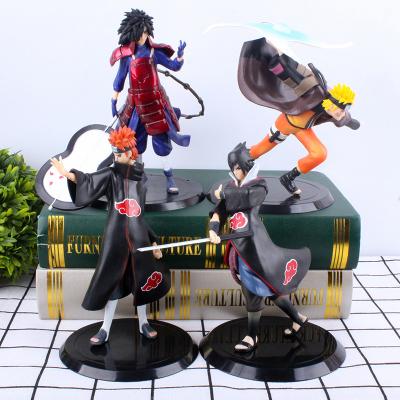 China Toy Japanese Anime Figure Car Cartoon Table Decor Uchiha Madara Uchiha Sasuke Kakashi Cosplay Action Number Toy for sale