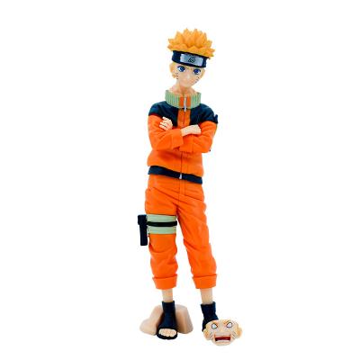 China Cartoon Toy New Anime PVC Figure Can Change Face Toys For Boys 24cm Anime Uzumaki Figure Model Toy for sale