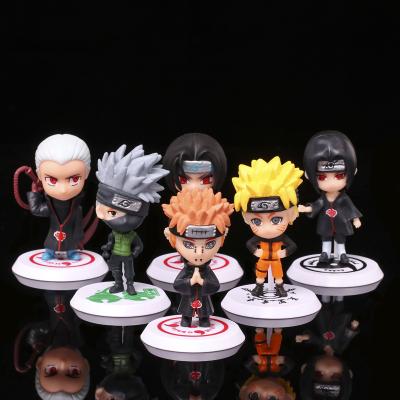 China Cartoon Toy 11pcs/lot Shippuden Action Numbers Uchiha Sasuke Itachi Gaara Jiraiya PVC Figure Anime Model Toys for sale