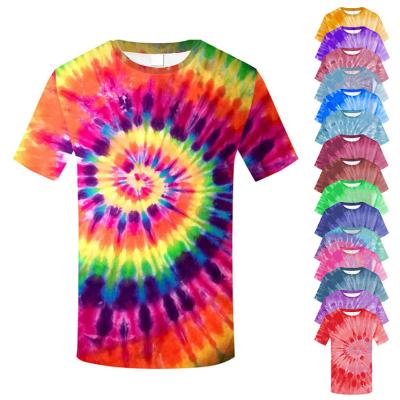 China Baju Kaos Camiseta De Calle Para Hombres Masculina Mens Wholesale Plus Size Anti-Wrinkle Tie Dye Soft Custom Oversized T Shirt for sale