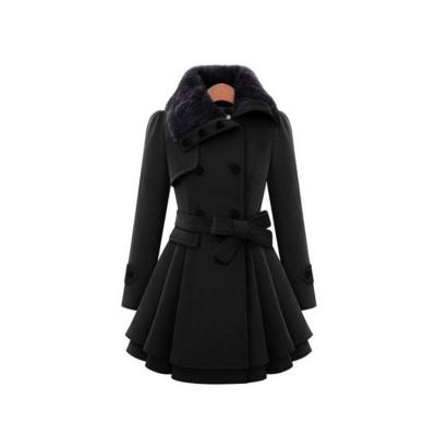 China Custom High Quality Anti-wrinkle Ladies Long Coats Plus Size Winter Hot Selling Luxury Women Coats for sale