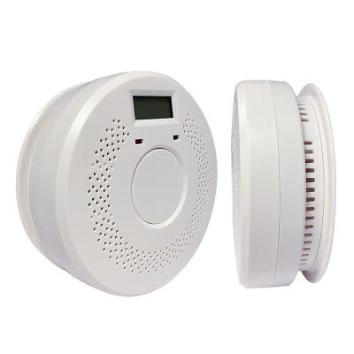 China Dual White Carbon Monoxide Alarm Display LCD Sensor Smoke and Combo Carbon Monoxide Detector for Home Use for sale