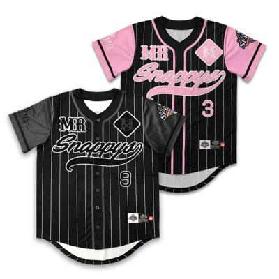 China Anti-Bacterial Custom Baseball Jersey Embroidery Logo Sublimation Design Mens Baseball Shirt Brand Famous Star for sale