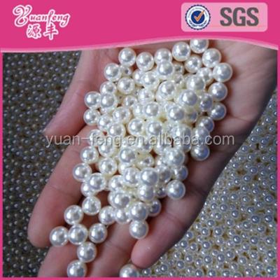 China Imitation Garment Accessories Use For Machine Bead 6mm Plastic Beads Without Hole for sale