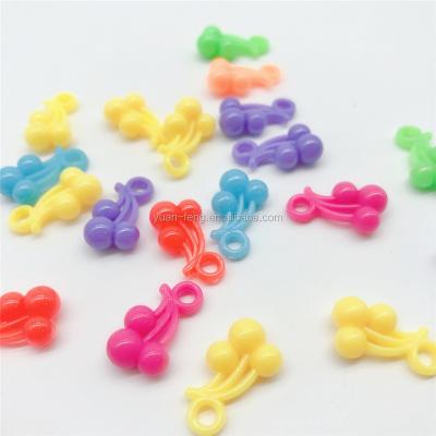 China Wholesale DIY Fashion Necklace And Bracelet Grape Honey Color Plastic Beads Seven Color Cute Diy Beads For Kids for sale