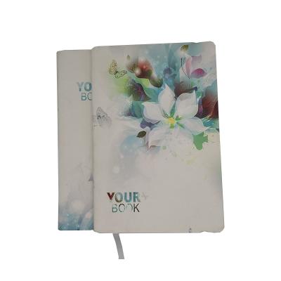 China Printing hot selling PU materials a5 elastic band diary leather hardcover book notebook for sale