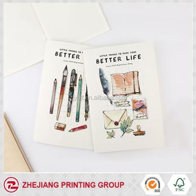 China Custom Prinitng Size A5 Cover With 4C Printing Sewing Quilting Notebook for sale