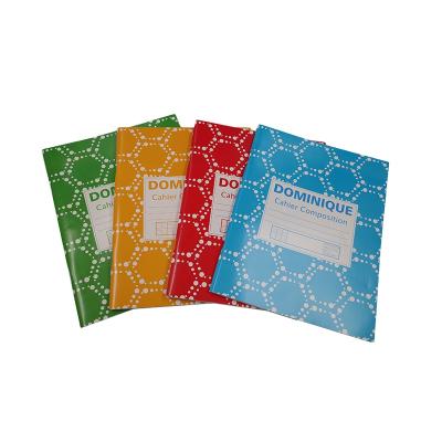 China Custom Printed A4 A5 B5 School Composition /Exercise Book Saddle Stitch Books For Student for sale