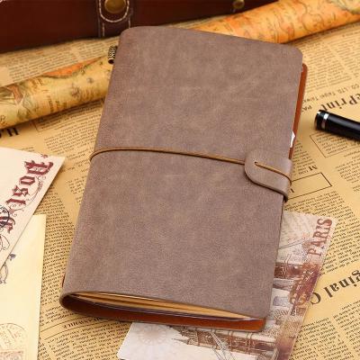 China Custom Gift Printing Embossing And Gold Stamping Vintage Notebook With Logo for sale