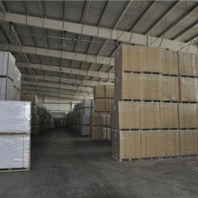 China 250gsm greaseproof coated gray back duplex board paper for package for sale