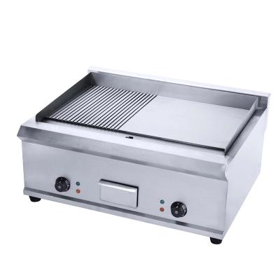 China Restaurant Serving HEG-922 Good Quality High Power Commercial Restaurant Table Worktop BBQ Grill Desktop Electric Griddle for sale