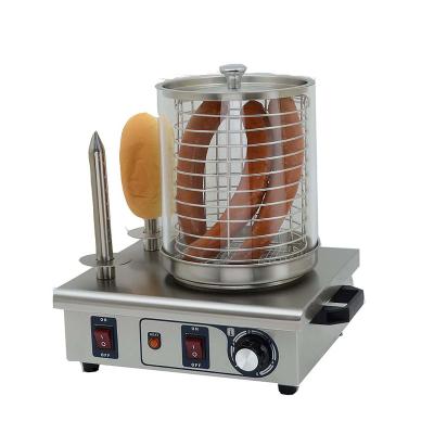 China Hot selling hotel buffet food equipment HHD-02 factory price hot dog machine and commercial hot dog steamer hot dog bun warmer and bun warmer for sale