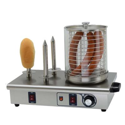 China Hot selling hotel buffet food equipment HHD-03 factory price hot dog machine and commercial hot dog steamer hot dog bun warmer and bun warmer for sale