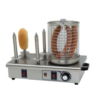 China Hot selling hotel buffet food equipment HHD-04 factory price hot dog machine and commercial hot dog bun warmer hot dog steamer and bun warmer for sale