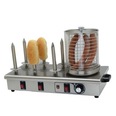 China Hot selling hotel buffet food equipment HHD-06 factory price hot dog machine and commercial hot dog steamer hot dog bun warmer and bun warmer for sale