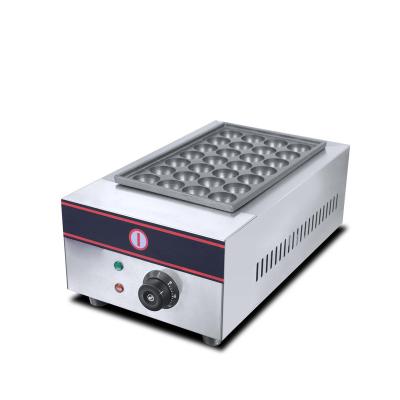 China Takoyaki machine commercial kitchen HX-28 gas fishball grill 1 dish fish ball octopus ball maker delicious fishball snack restaurant oven barbecue machine for sale