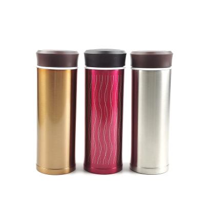 China 2020 New Arrivals PORTABLE Ceramic Cups Stainless Steel Thermos Double Wall Water Bottle for sale