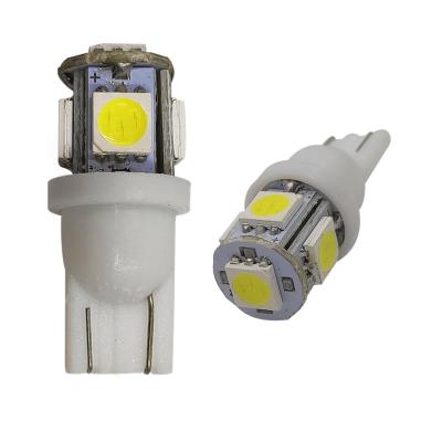 China Parklight 194 LED Chip 5SMD Super Bright T10 5050 LED Car Interior T10 Light Bulbs Auto Accessories for sale