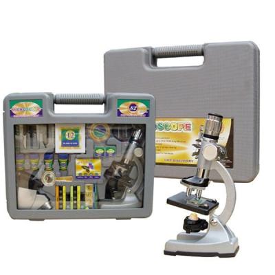 China Lens Toy School Stationery Set Kids Optical Glass Educational Microscope ZKSTX-1200 for sale