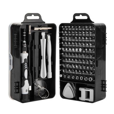 China Wholesale Electronics 115 in 1 Screwdriver Repair Tool Kit Professional Mobile Phone Laptop Repair Tool Kit with Screwdriver Bit for sale