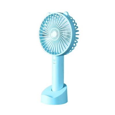 China Lovely Cat Handheld Rechargeable Mini Fan USB Portable Small Pocket Fan Wholesale Portable Rechargeable Small Fan with Power Bank for sale