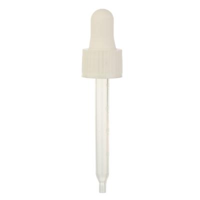 China Non Spill Plastic Plastic Dropper Pipette Essential Oil Dropper 18/410 18/415 20/410 24/410 for sale