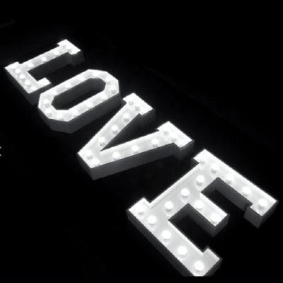 China Eco-friendly Creative LED 26 Letters Combinable Led Marquee Letter Lights For Decoration for sale