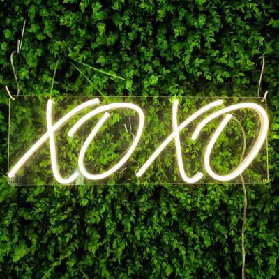 China XOXO Eco-Friendly Neon Sign LED Neon Light Bar Bedroom Decoration Custom Home Hangings Sign Gift Idea for sale