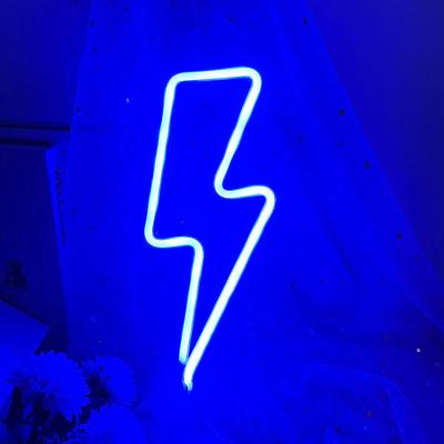 China Eco-friendly creative led lightning girl heart bedroom layout room decoration hanging light neon sign custom for sale