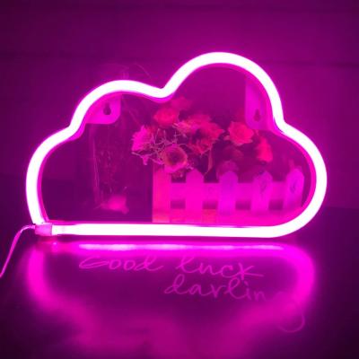 China 2021 Hot Sale Eco-friendly Neon Light LED Cute Cloud Sign Shaped Decor Light for sale