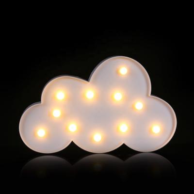 China Eco-friendly Hot Selling Amazon 3D Cloud Lamp Sign LED Night Light For Kids Bedroom Home Decorate for sale