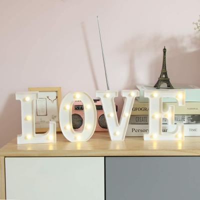 China Eco - Friendly Big Marquee Signs LED Light Battery Operated Warm White Letters for sale