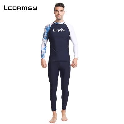 China Long Sleeve UV Sublimation Printed Custom Logo Rash Guard For Men Rashguard Swimsuit Dive Skin Support OEM Custom Diving Suit for sale