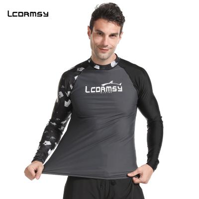 China New Long Sleeve Rash Guard UV Surf Suit Quick Dry Beach Water Sports Suit Can Be Customized With Printing Man for sale