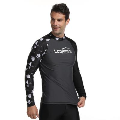 China Excellent quality popular hot selling men's breathable quick-drying black sunscreen wetsuit breathable top for sale