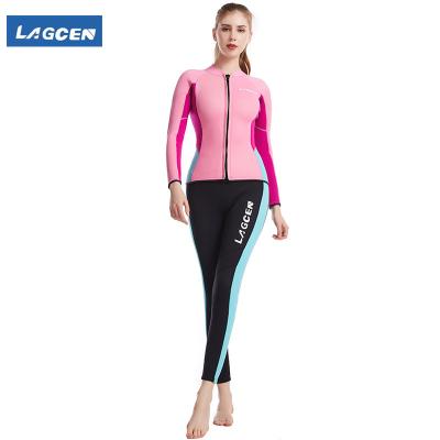 China New Arrival Neoprene Anti-UV Surfing Wetsuit Color Printing Women Swimming Diving Suit for sale